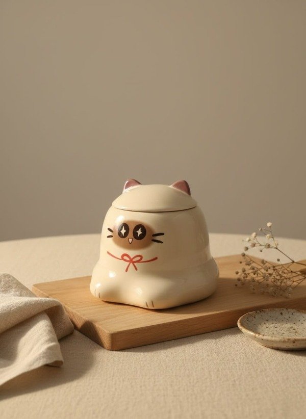 Producto - Taza de cerámica gatito de la fortuna