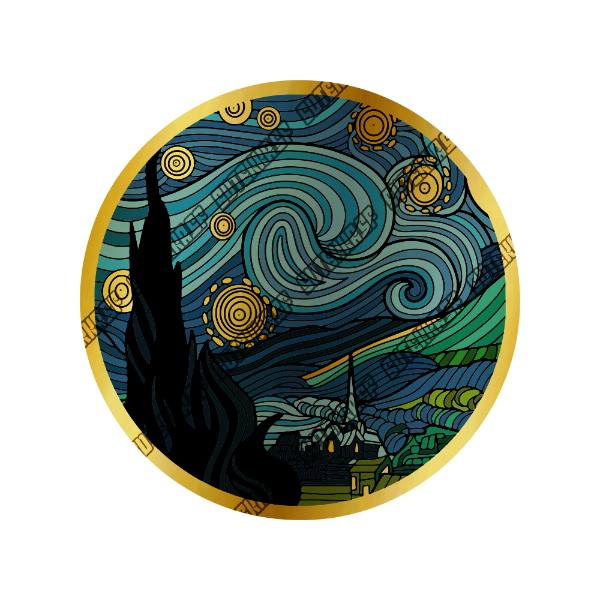 Producto - Noche Estrellada Dorada