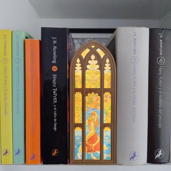 Producto - Book Nook con luz - Vitral Sirena