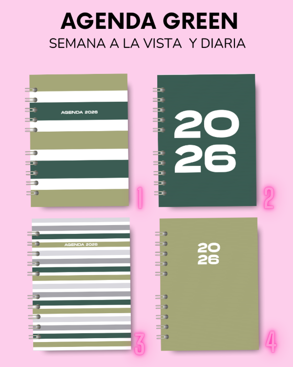 Producto - AGENDA GREEN - Semana a la vista 2026