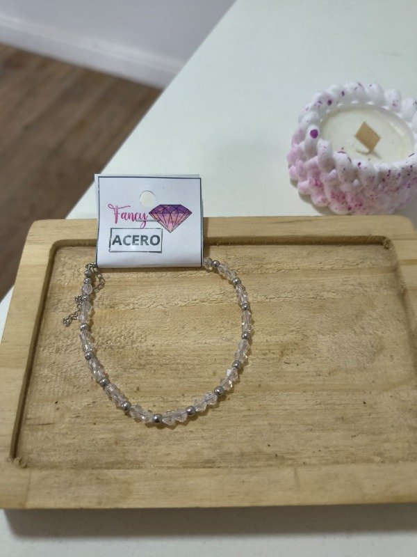 Producto - Pulsera cristal transparente