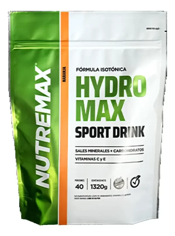 Producto - HYDROMAX sport drink  ELECTROLITOS/POTASIO bebida isotónica - 1320gr NUTREMAX - 1