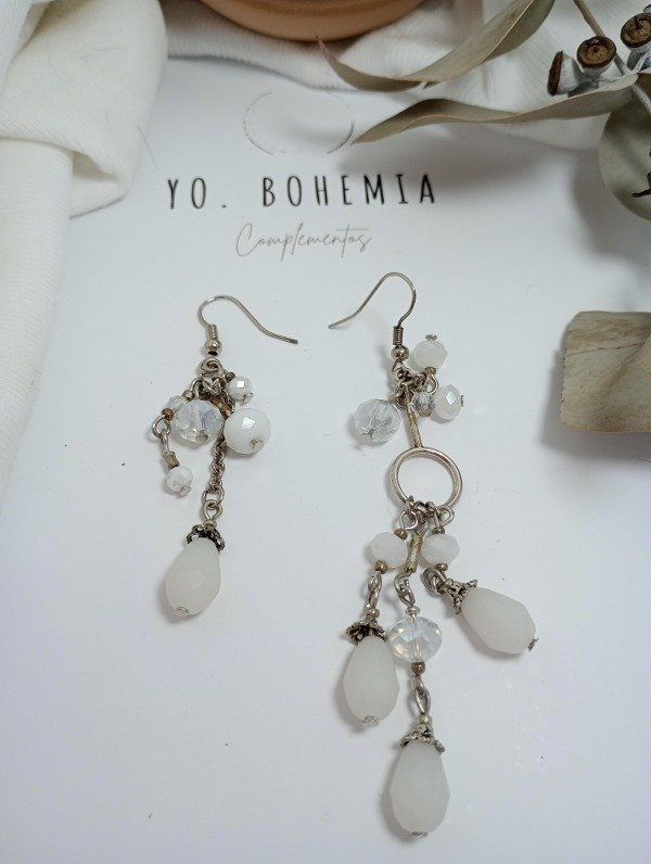 Producto - Aros LANA péndulo white - 0