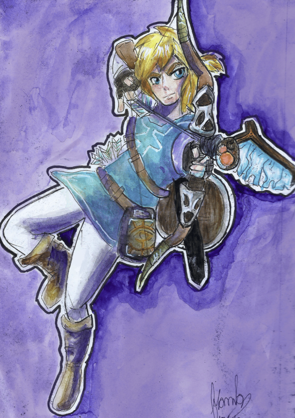 Producto - Ilustración Link - Zelda Breath of the wild