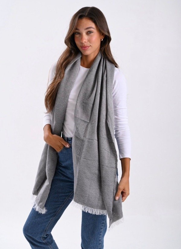 Producto - RUANA LISA - GRIS