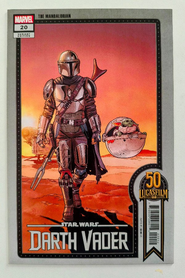 Producto - Darth Vader #20 (2022) - Variante aniversario con The Mandalorian y Grogu