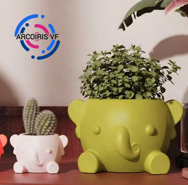 Producto - Molde maceta elefante grande