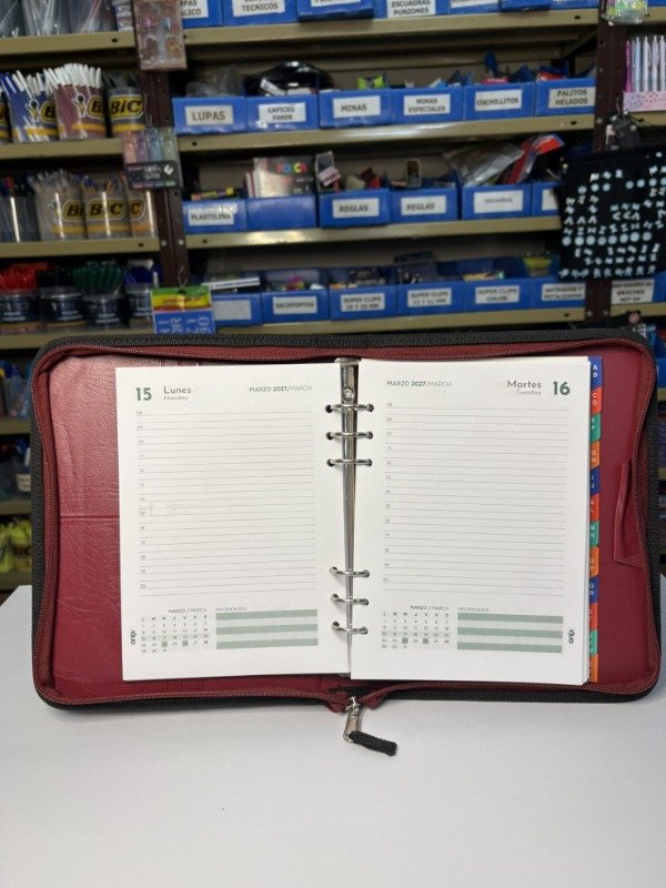 Producto - Agenda Diaria Rep. Cambiable R8 c/cierre - "Rabb" - 1