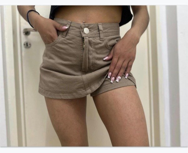 Producto - SHORT POLLERA CAMEL