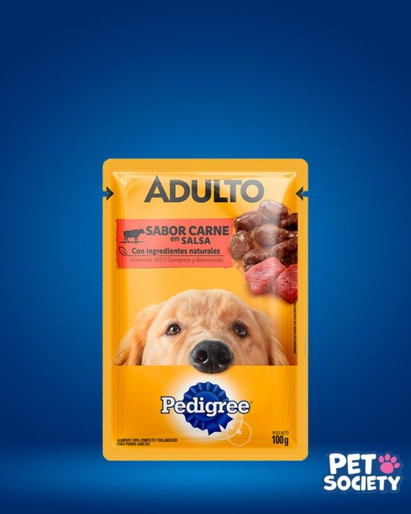 Producto - POUCH PEDIGREE PERRO ADULTO SABOR CARNE EN SALSA