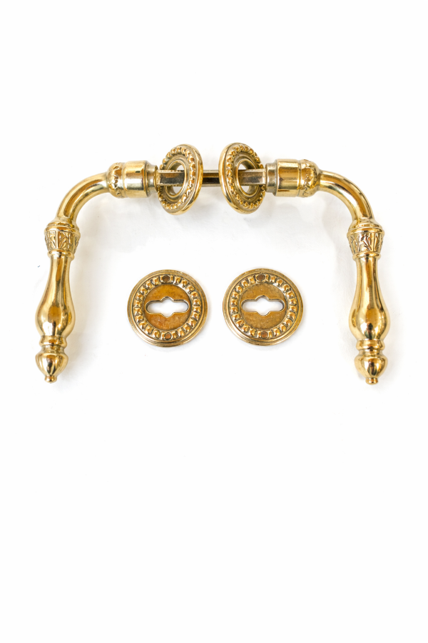 Producto - Picaporte W bronce macizo pulido