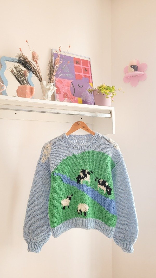 Producto - Sweater Paisaje Vacas