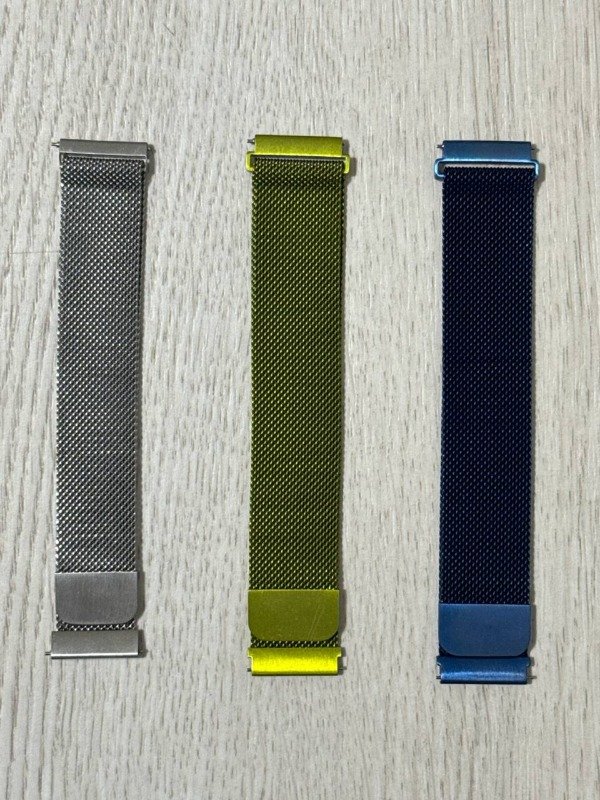 Producto - CORREA MALLA DE METAL CON IMAN CON PERNO PARA SMARTWATCH DE 20MM