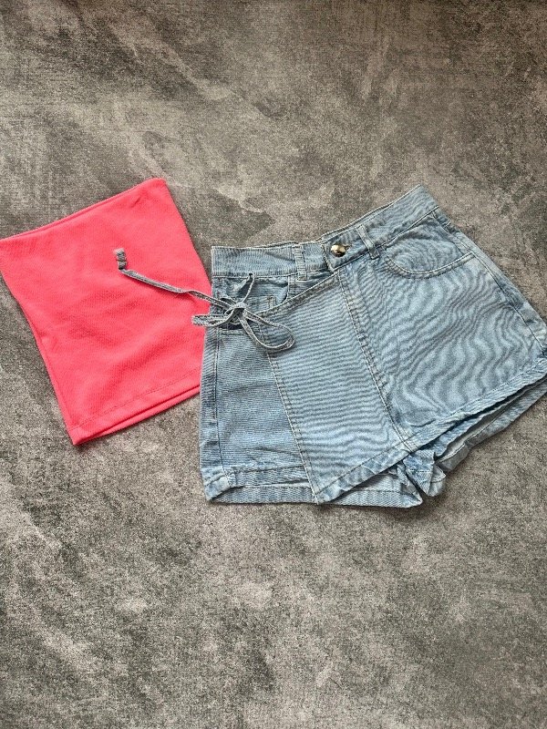 Producto - short pollera lazo