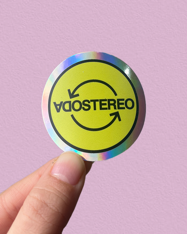 Producto - SODA STEREO HOLO - Sticker Individual Holografico Rock Nacional