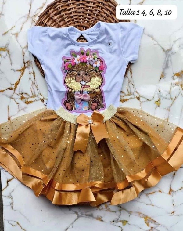 Producto - Conjunto body mas tutu Capibara