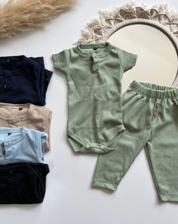 Producto - Conjunto wafle abotonado - COD 651