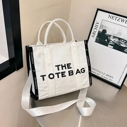 Producto - TOTE BAG LONA P - BLANCO