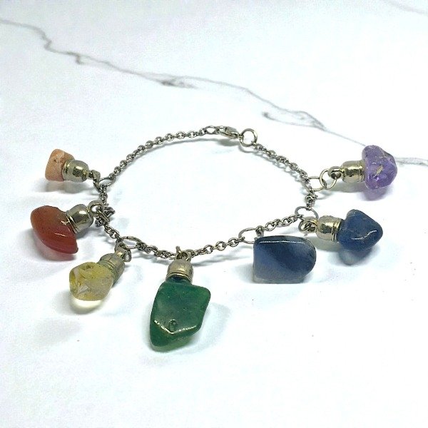 Producto - Pulsera de Acero Siete Chakras