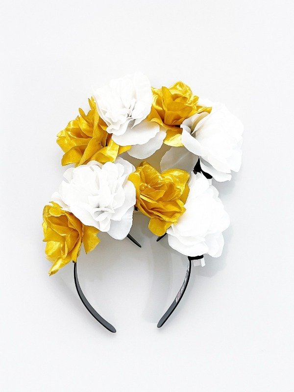 Producto - Vincha Fresia Gold-Silver