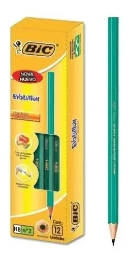 Producto - LAPICES NEGRO BIC EVOLUTION x12