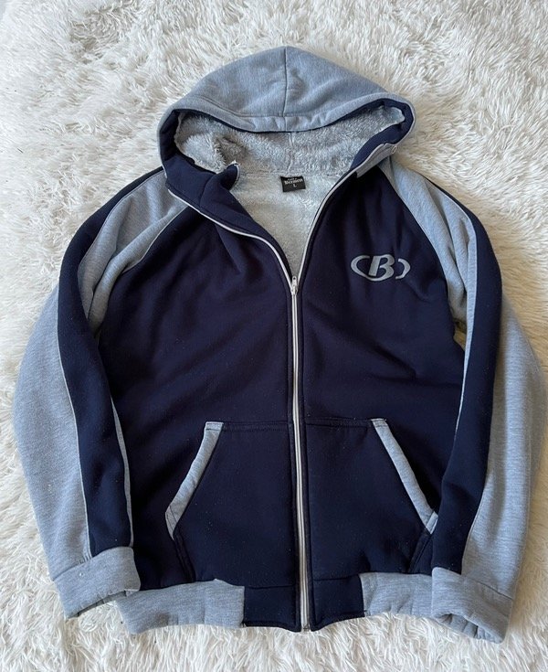 Campera hoodie azul L — imagen 2