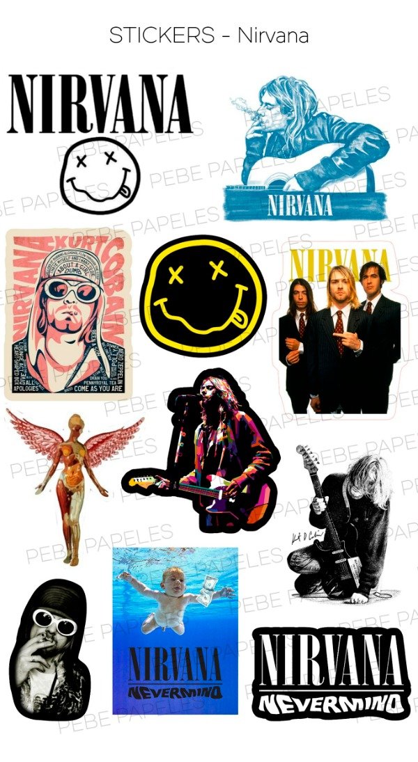 Producto - Stickers Nirvana
