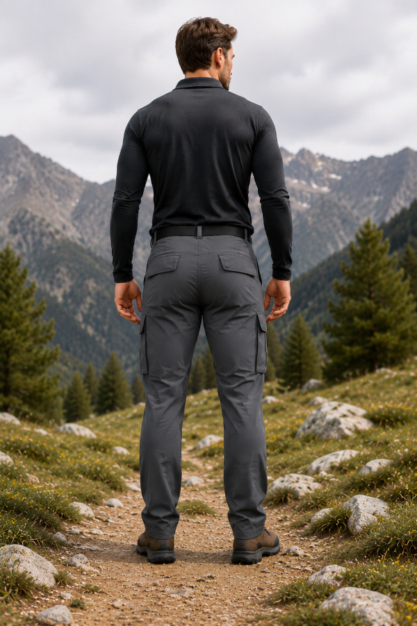 Pantalon Termico Piel Interna I.RUN 15045 Gris — imagen 3