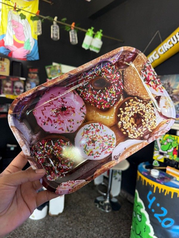 Producto - BANDEJA PARA ARMADO - DISEÑO DONAS 28X18CM