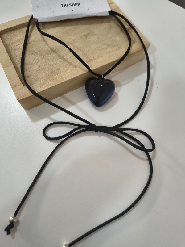 Producto - Choker corbatero corazon xxl oscuro
