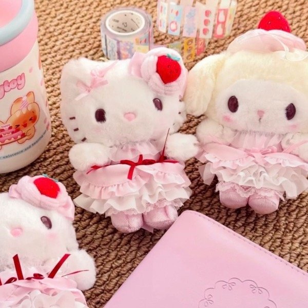 Producto - Llavero My Melody / Hello Kitty Strawberry