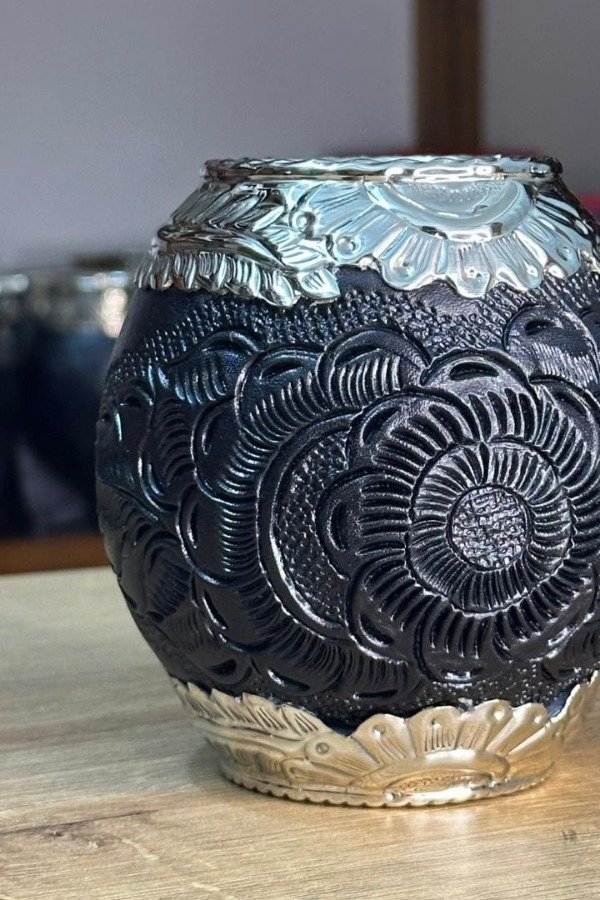 Producto - Mate torpedo roma virola cincelada recortada