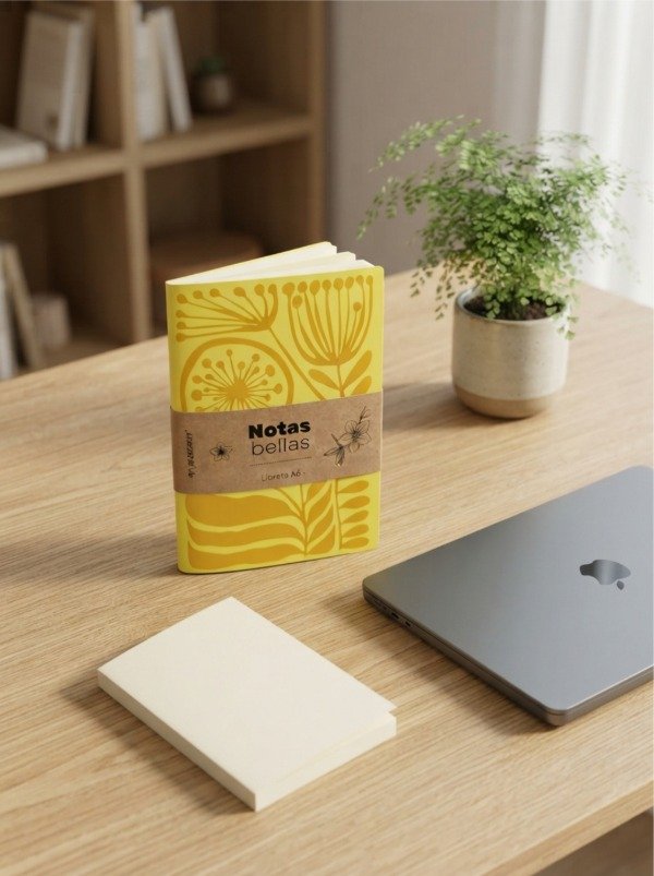 Producto - Libretita A6 / Diente de León / Amarelo Limón - 0