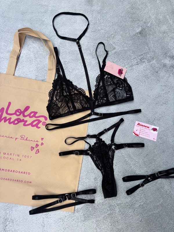 Producto - SET JAZMIN NEGRO - 1