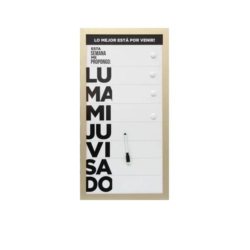 Producto - PIZARRA SEMANAL 30X60 CM