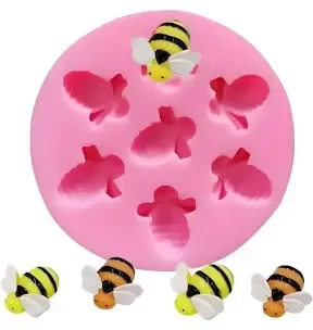 Producto - Molde de silicona 7 abejas r.i - 1