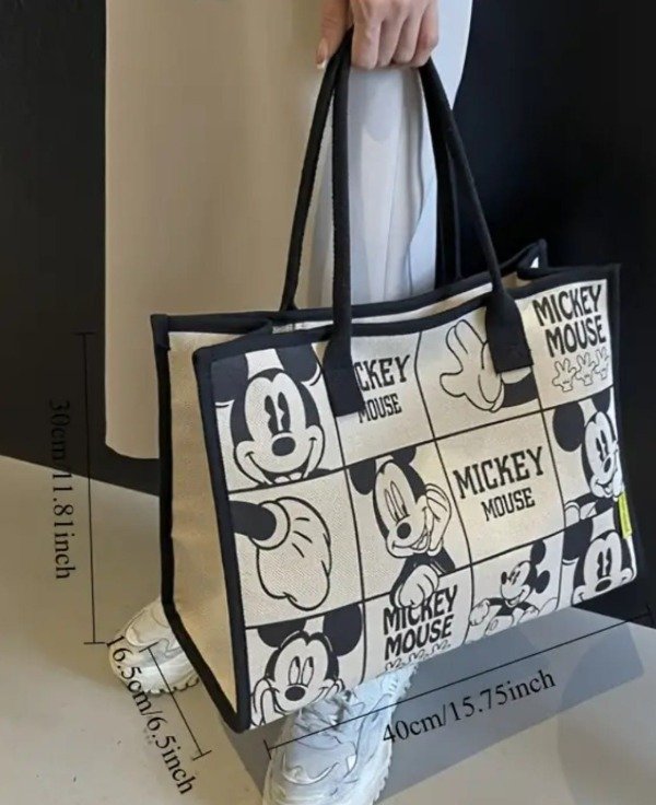 Producto - Tote Gabardina mickey recuadro