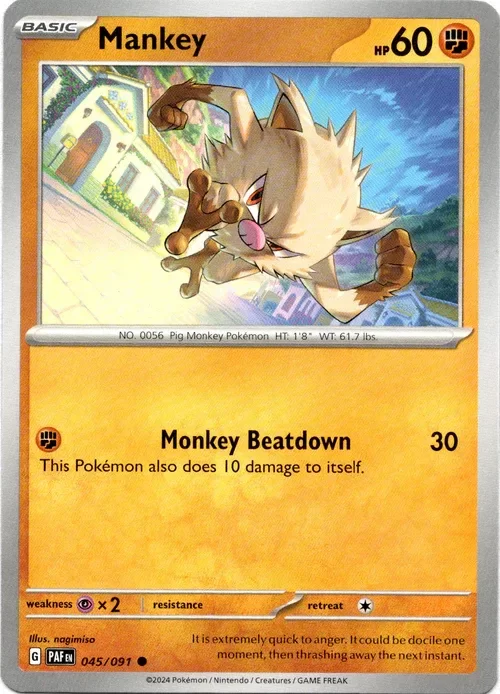 Producto - Mankey - 045/091 - Paldean Fates