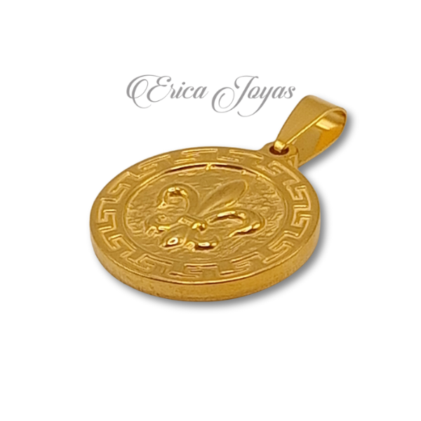 Producto - Dije macizo flor de Liz Ho'oponopono (ADDI0013)