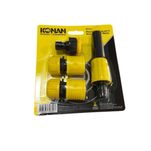 Producto - PISTOLA DE RIEGO CON 3 ACCESORIOS