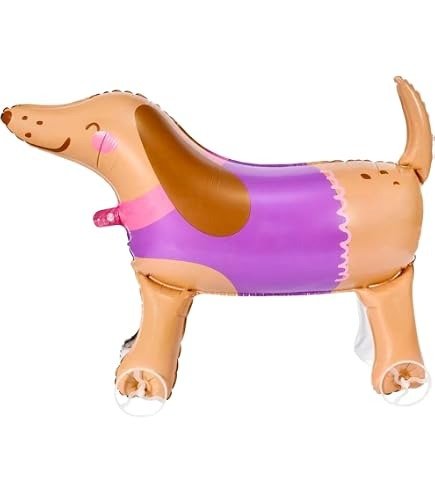 Producto - Globo Metalizado con Ruedas 24" Perro Salchicha