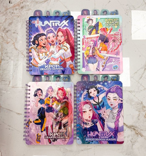 Producto - Cuaderno 3D Guerreras K-pop con separadores (3D-PP-024)
