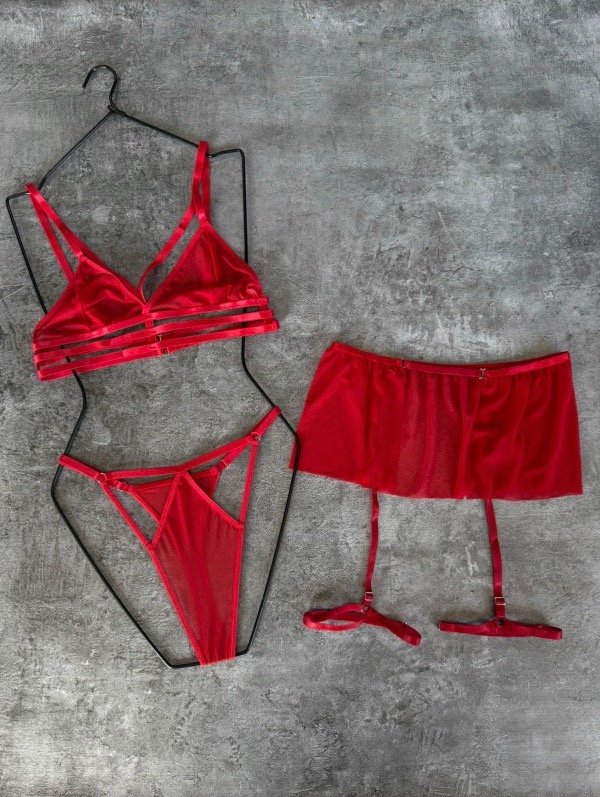 Producto - Set erótico valentina rojo/blanco/negro - 1