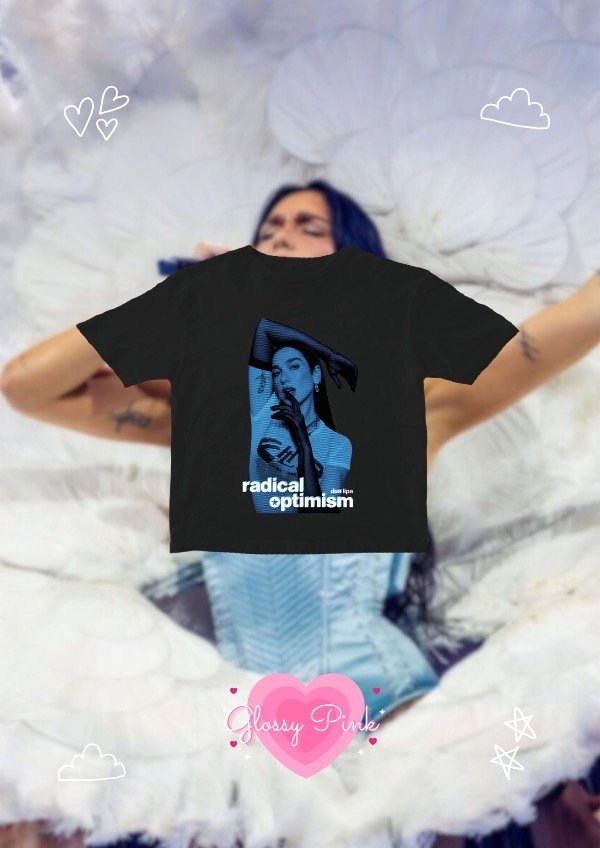 Baby tee radical optimism azul