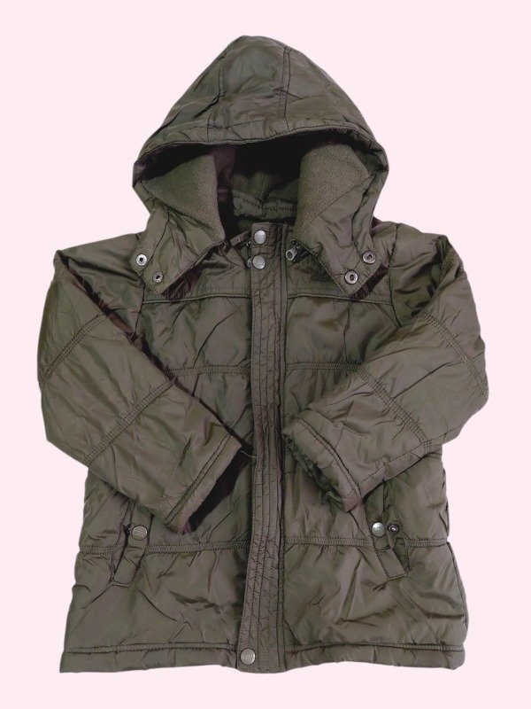 Producto - Campera de abrigo verde oscura con polar Cheeky 4 años