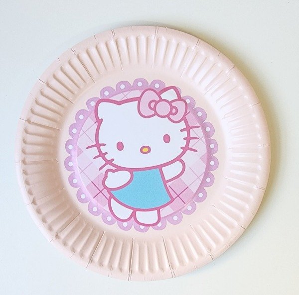 Producto - Hello Kitty Plato Descartables X 5 Unidades - 1