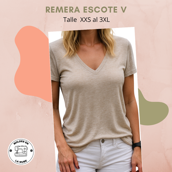 Producto - Remera escote V