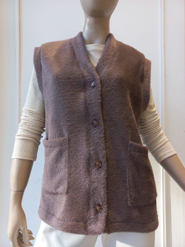 Producto - Chaleco Botón Piel "Charmonix" (Art. 6103)