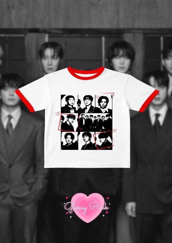Producto - Baby Tee detalles rojos BTS Arirang - DTF