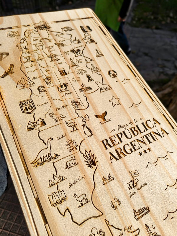 Producto - Tabla Larga Argentina - Mapa